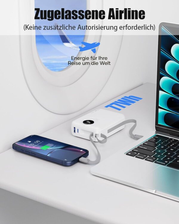 Cable Included 20000mah Power Bank, 35W - Image 5