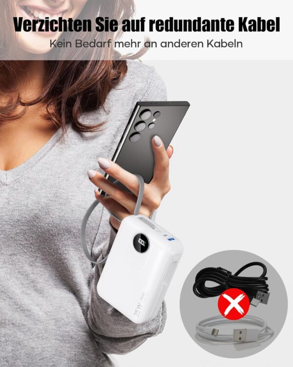 Cable Included 20000mah Power Bank, 35W - Image 4