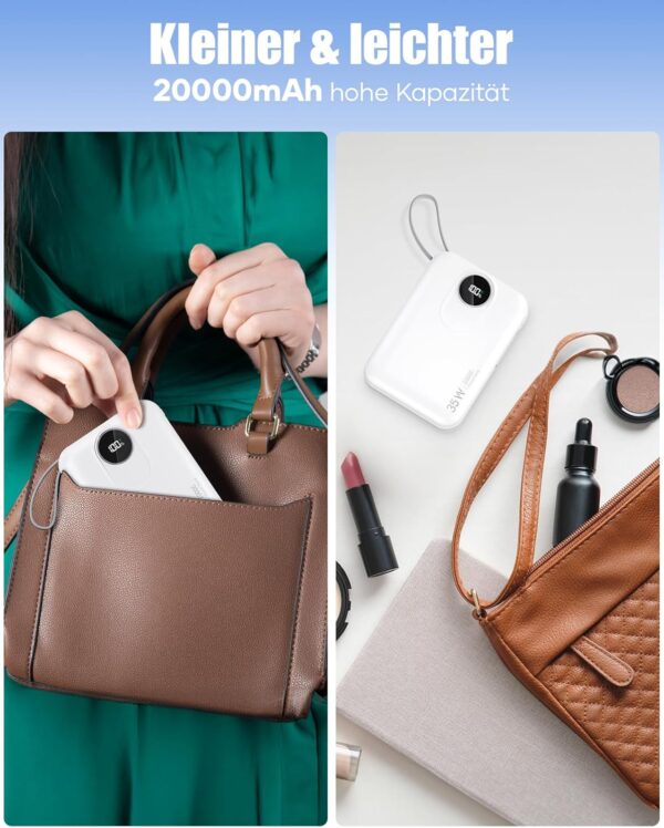 Cable Included 20000mah Power Bank, 35W - Image 2